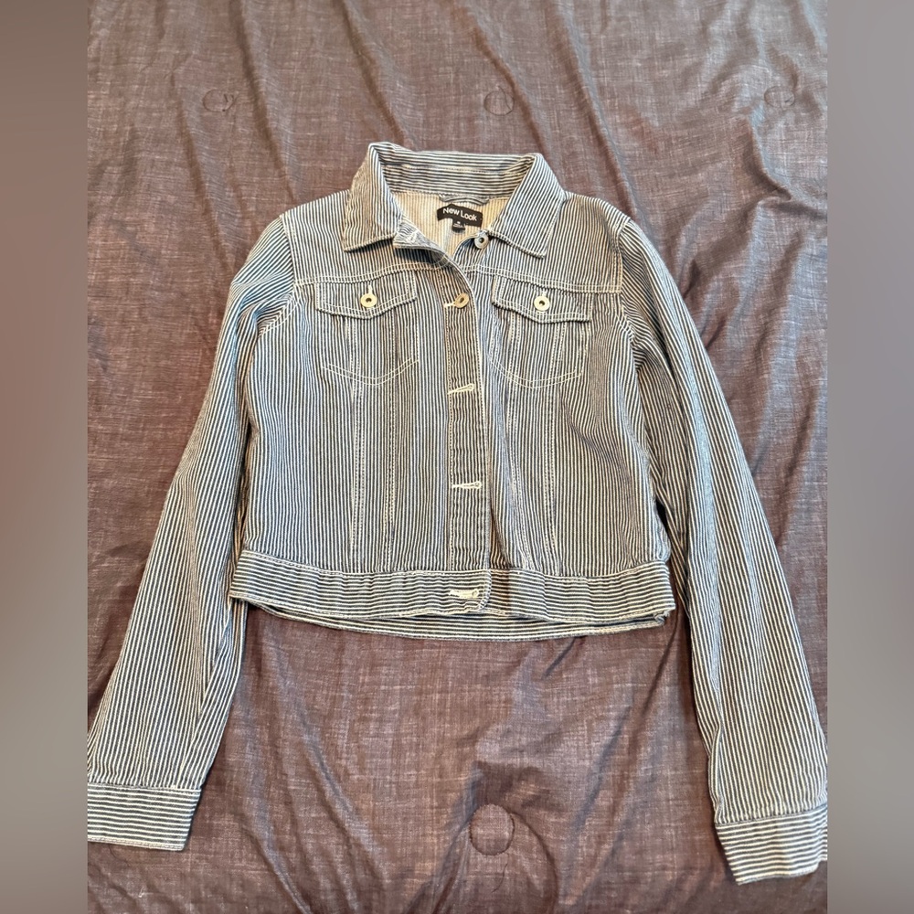 Striped Denim Jacket